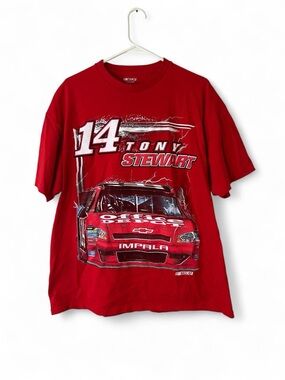 Men’s XL Tony Stewart Red NASCAR Graphic T Shirt
